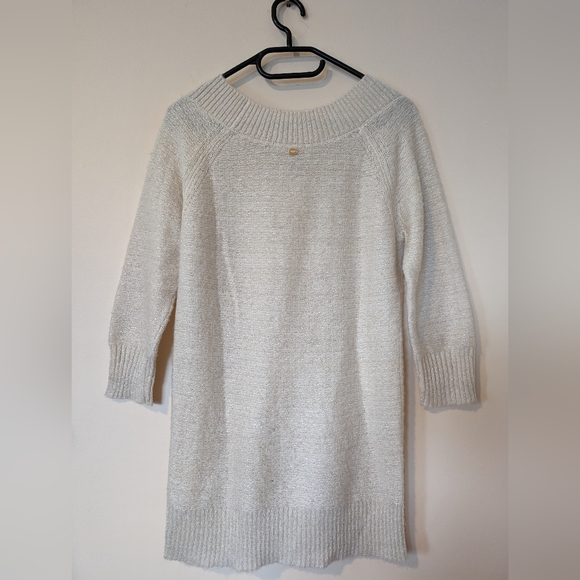 Guess, vintage sweater dress, viscose, angora blend, size small, ripped texture. - Picture 6 of 16